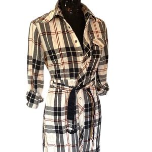 G Raw flannel dress new with tags